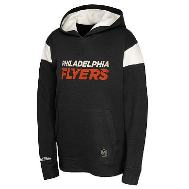 Youth Black Philadelphia Flyers Thermal Lightweight Pullover Hoodie