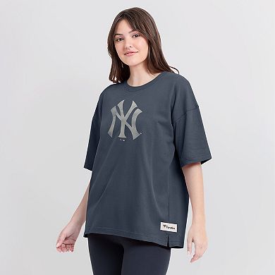 Women's Fanatics Blue New York Yankees Elements Raw Edge Future Ground T-Shirt