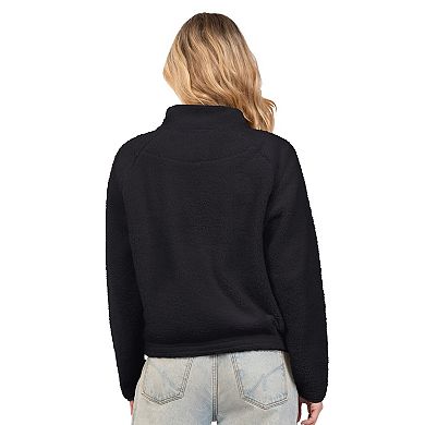 Women's G-III 4Her by Carl Banks Black Philadelphia Phillies Everst Sherpa Half-Zip Pullover