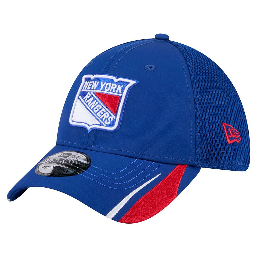 Men's New Era Blue New York Rangers Linear Featherweight 39THIRTY