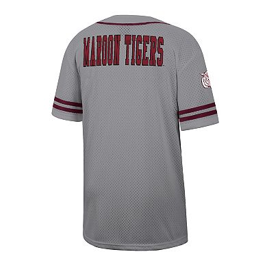 Men's Colosseum Gray Morehouse Maroon Tigers Free Spirited Baseball Jersey