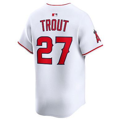 Men's Nike Mike Trout White Los Angeles Angels Home Limited Player Jersey