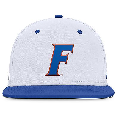 Men's Nike White Florida Gators On-Field Dugout True Performance Fitted Hat