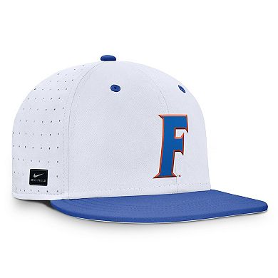 Men's Nike White Florida Gators On-Field Dugout True Performance Fitted Hat