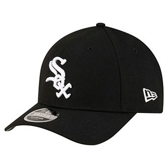 Men's New Era Black Chicago White Sox Player Replica 9FORTY Adjustable Hat