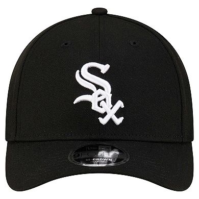 Men's New Era Black Chicago White Sox Player Replica 9FORTY Adjustable Hat