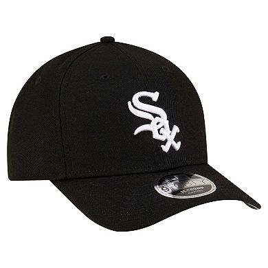 Men's New Era Black Chicago White Sox Player Replica 9FORTY Adjustable Hat
