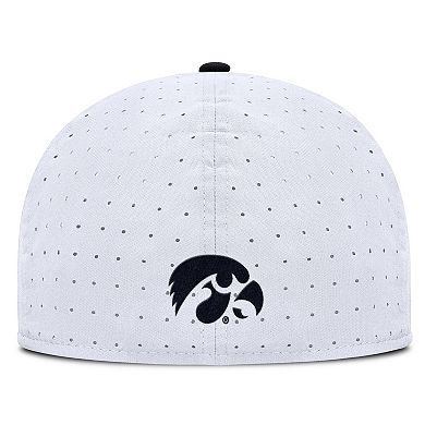 Men's Nike White Iowa Hawkeyes On-Field Dugout True Performance Fitted Hat
