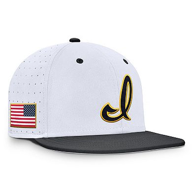 Men's Nike White Iowa Hawkeyes On-Field Dugout True Performance Fitted Hat