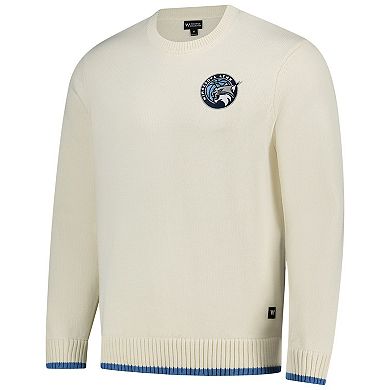 Unisex The Wild Collective Cream Minnesota Lynx Jacquard Pullover Sweater