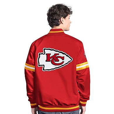 Men's Starter Red Kansas City Chiefs Scout Full-Snap Varsity Jacket