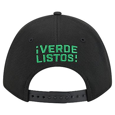 Men's New Era Black Austin FC 2025 Jersey Hook 9FORTY M-Crown Adjustable Hat