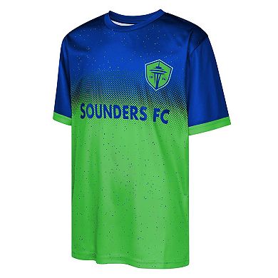 Youth Outerstuff Blue Seattle Sounders FC Stalwart Defender T-Shirt