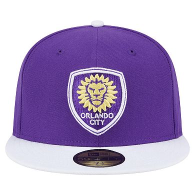 Men's New Era Purple Orlando City SC 2025 Kickoff 59FIFTY Fitted Hat