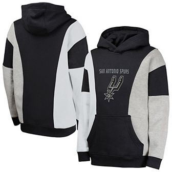Youth Black San Antonio Spurs Ace In the Hole Pullover Hoodie