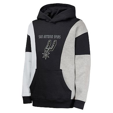 Youth Black San Antonio Spurs Ace In the Hole Pullover Hoodie