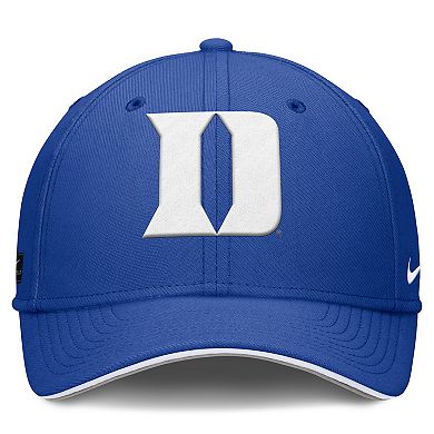 Men's Nike Royal Duke Blue Devils 2025 Dugout Coaches Rise Swoosh Performance Flex Hat