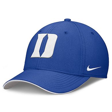 Men's Nike Royal Duke Blue Devils 2025 Dugout Coaches Rise Swoosh Performance Flex Hat