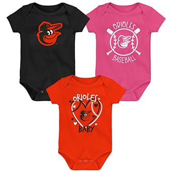 Infant Baltimore Orioles Slide Home Three-Pack Bodysuit Set