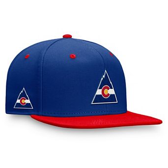 Men's Fanatics Blue/Red CO Rockies Heritage Retro Fitted Hat