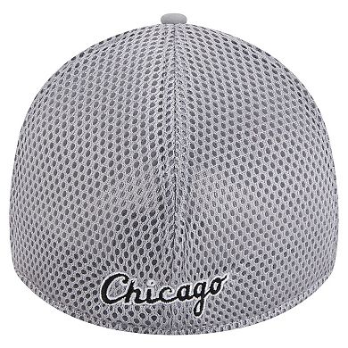 Men's New Era Gray Chicago White Sox Linear 39THIRTY Flex-Fit Hat