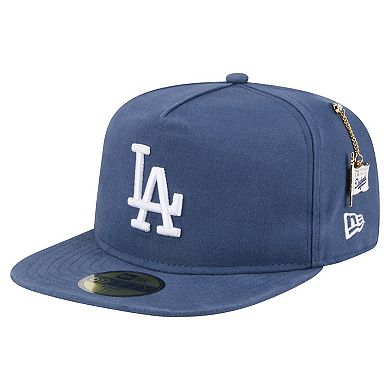 Men's New Era Blue Los Angeles Dodgers Championship Side Flag A-Frame 59FIFTY Fitted Hat