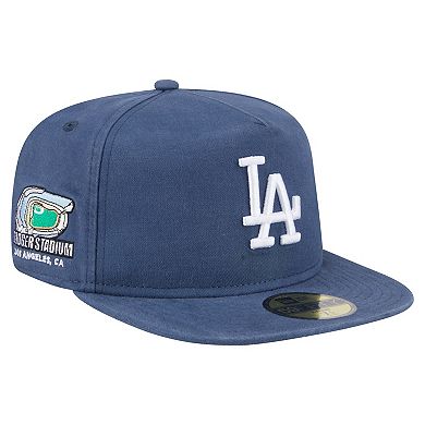 Men's New Era Blue Los Angeles Dodgers Championship Side Flag A-Frame 59FIFTY Fitted Hat