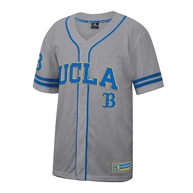 Men's Colosseum Gray UCLA Bruins Free Spirited Baseball Jersey