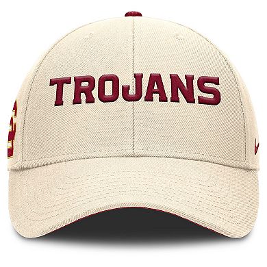Men's Nike Natural USC Trojans Primetime Rise Adjustable Hat