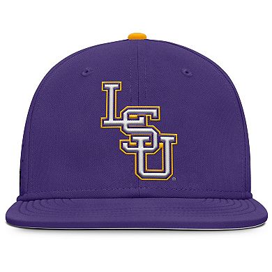 Men's Nike Purple LSU Tigers On-Field Dugout True Performance Fitted Hat