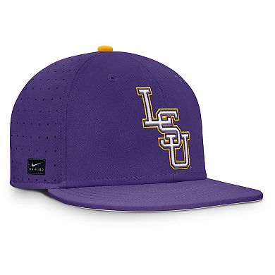 Men's Nike Purple LSU Tigers On-Field Dugout True Performance Fitted Hat