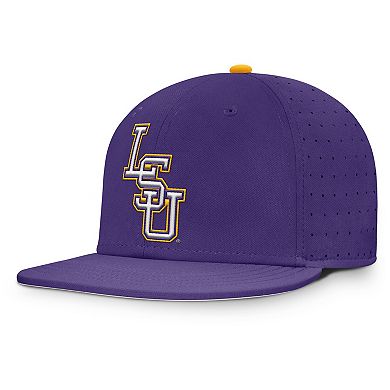 Men's Nike Purple LSU Tigers On-Field Dugout True Performance Fitted Hat