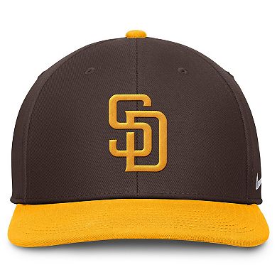 Men's Nike Brown/Gold San Diego Padres Pro Performance Snapback Hat