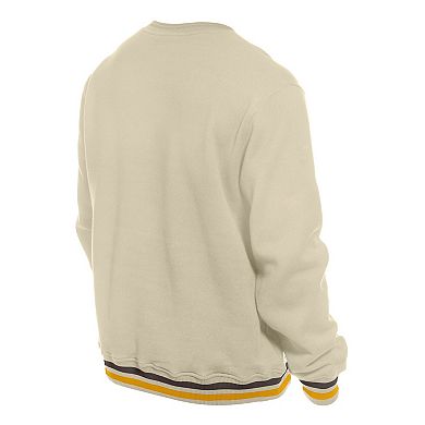 Men's New Era Cream San Diego Padres Throwback Pullover Sweatshirt
