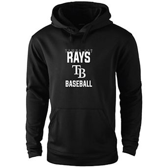 Men's Dunbrooke Black Tampa Bay Rays Champion Pullover Hoodie
