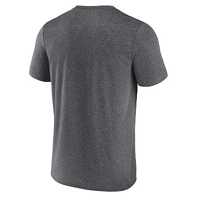 Men's Heather Charcoal Portland Trail Blazers Block Practice Performance T-Shirt