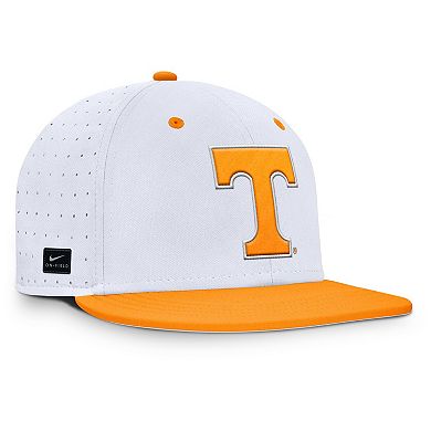 Men's Nike White Tennessee Volunteers On-Field Dugout True Performance Fitted Hat