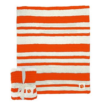 Clemson Tigers 50" x 60" Cable-Knit Throw Blanket