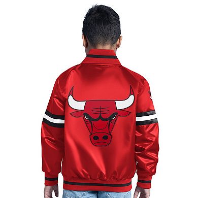 Youth Red Chicago Bulls Scrimmage Full-Snap Varsity Jacket