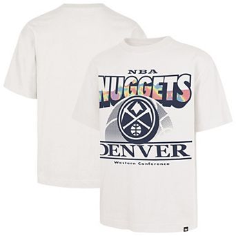 Men's '47 White Denver Nuggets City Edition Shifty Foundation T-Shirt