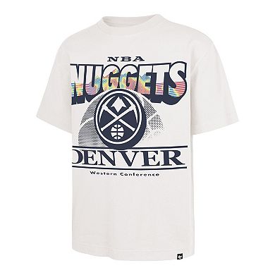 Men's '47 White Denver Nuggets City Edition Shifty Foundation T-Shirt