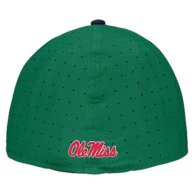 Men's Nike Green Ole Miss Rebels On-Field Baseball Performance Fitted Hat