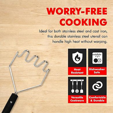 Sturdy Potato Masher, 11 inch