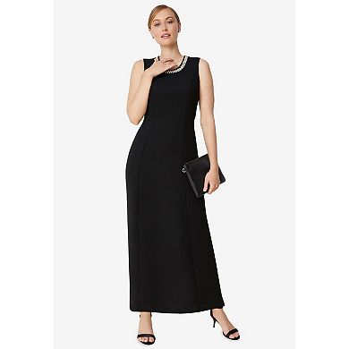 Jessica London Women's Plus Size 2-Piece Beaded Jacket Dress