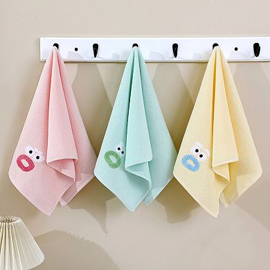 4 Pack Cute Cartoon Pattern Hand Towels, 14"x 30" Hand Towel Set, Soft Absorbent Towels for Bathroom