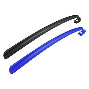 17inch Shoe Horn Set, 2 pc Plastic Curved Handle Shoe Helper, Shoe Horn Sets