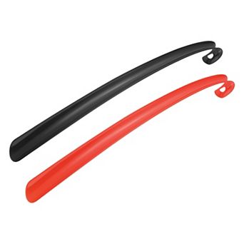 17inch Shoe Horn Set, 2 pc Plastic Curved Handle Shoe Helper, Shoe Horn Sets