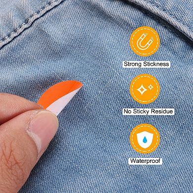 2 Sheets Round Number Stickers, 1-50 Vinyl Consecutive Number Labels Self-Adhesive Number Decal