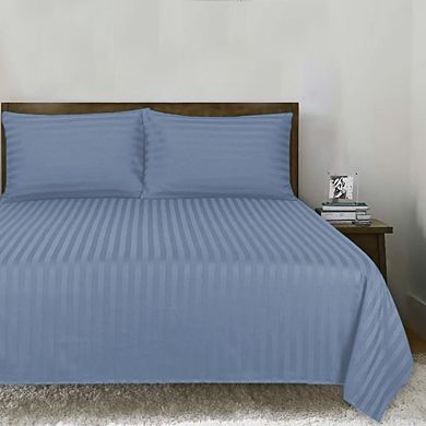 1800 Series Embossed Striped 4-Piece Sheet Set
