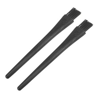 2 pc Antistatic ESD Brush Portable Plastic Handle Nylon Lab Cleaning Brushes, 18x14mm Bristles